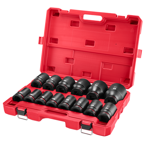 SHOCKWAVE™ 1" Drive Metric Deep Impact Socket 14PC Set, , hi-res