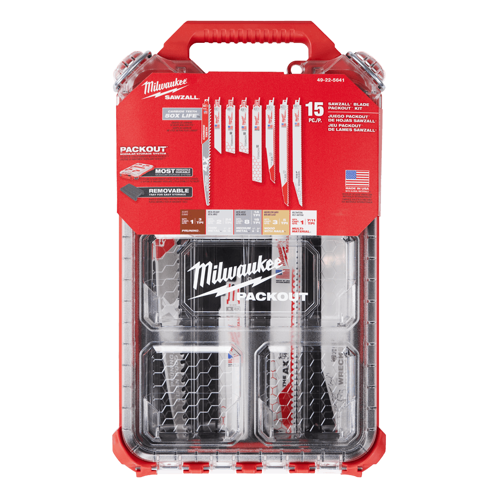 Milwaukee Packout Low Profile Bin - Organize Sawzall Blades & Small Tools