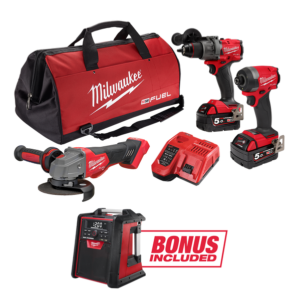 M18 FUEL&trade; 3 Piece Power Pack 3A3B, , hi-res