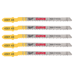 Jigsaw Blades Wood Curve Cut 75 x 2.5mm 5 Pack