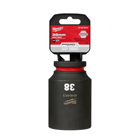 SHOCKWAVE&trade; 3/4" Drive 38mm Deep 6 Point Impact Socket, , hi-res