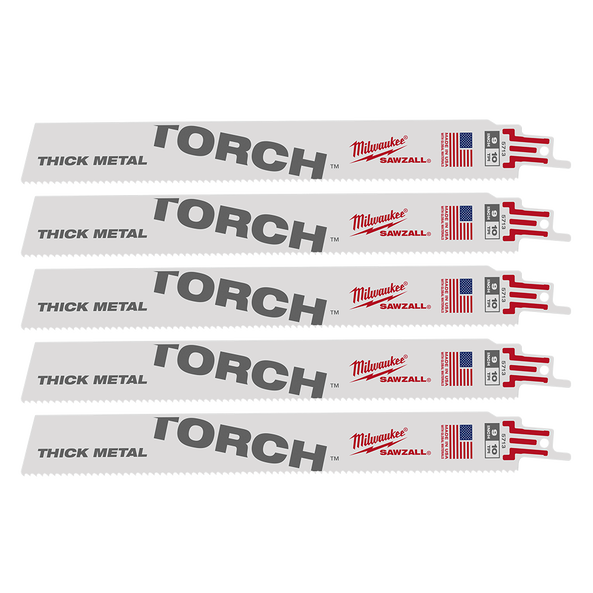 SAWZALL&trade; The TORCH&trade; Metal Demolition 230mm 9" 10TPI Blade 5 Pack, , hi-res