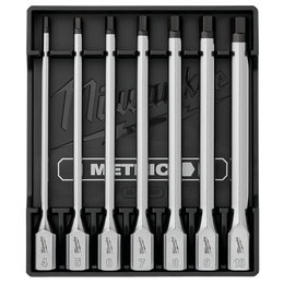 7pc 3/8&rdquo; Drive Metric Hex Long Bit Socket Set