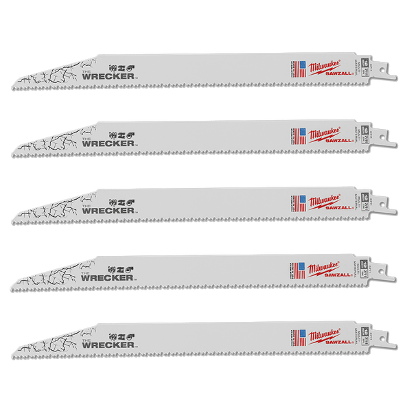 SAWZALL&trade; The WRECKER&trade; Demolition 300mm 12" 7/11TPI Blade 5 Pack, , hi-res