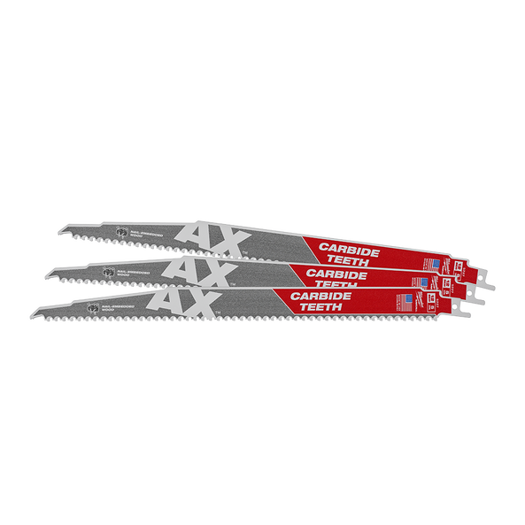 300mm 5TPI The AX™ with Carbide Teeth SAWZALL™ Blade (3Pk)