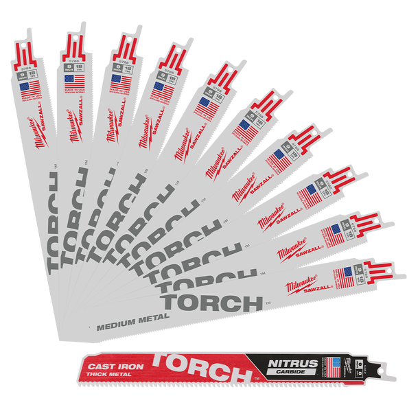 SAWZALL™ The TORCH™ Metal 230mm 9" 18TPI 10 Pack + BONUS NITRUS CARBIDE™ TORCH™, , hi-res