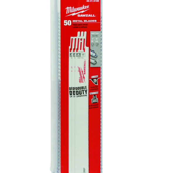SAWZALL™ Thin Kerf Metal 230mm 9" 18TPI Blade 50 Pack, , hi-res