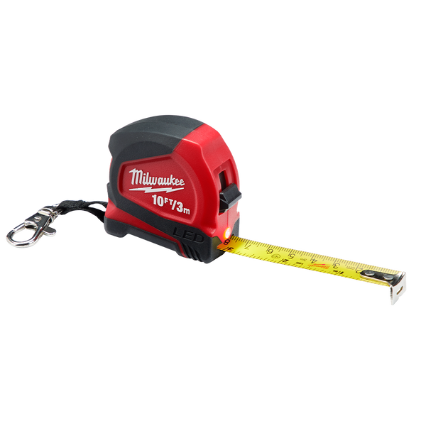 3m/ 10ft Keychain Tape with LED, , hi-res