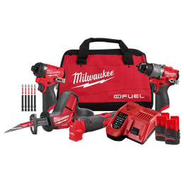 M12 FUEL&trade; 4 Piece Power Pack 4J2