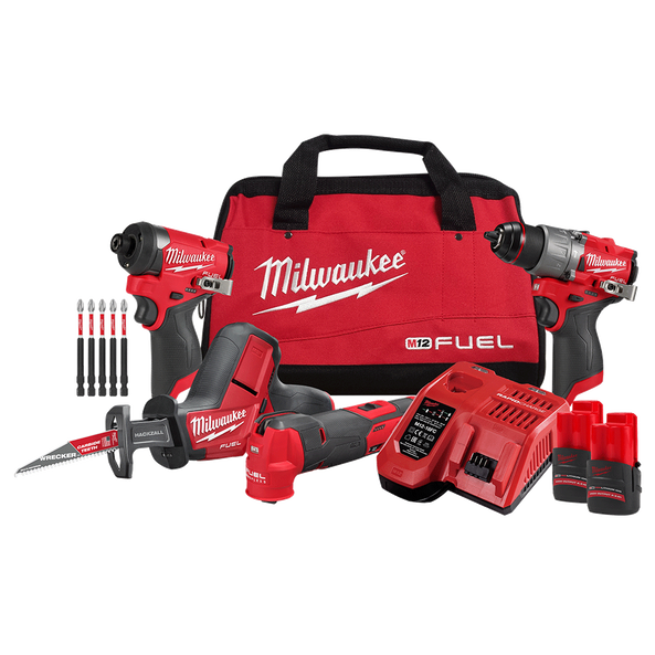 M12 FUEL&trade; 4 Piece Power Pack 4J2, , hi-res