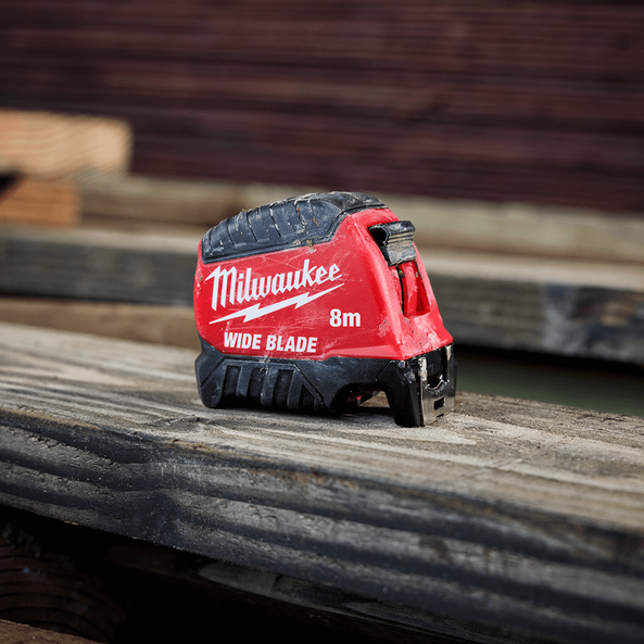 8M Wide Blade Tape Measure, , hi-res