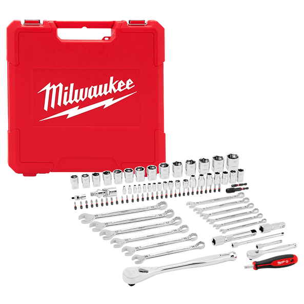 87pce 1/4'' & 1/2'' Drive Mechanics Set​, , hi-res