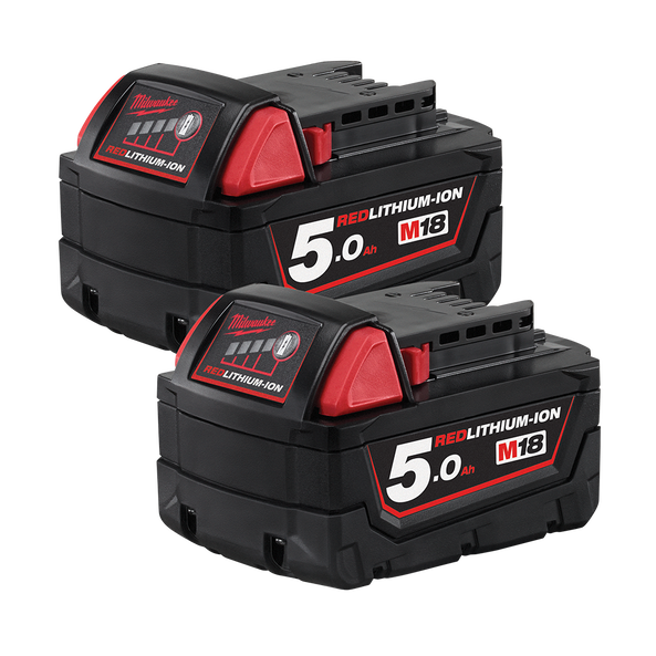 M18™ 5.0Ah REDLITHIUM™-ION Extended Capacity Battery Pack - Dual Pack