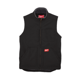 GRIDIRON Sherpa Lined Vest Black