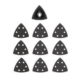 OPEN-LOK™ 89mm H&L Multi-Tool Sanding Pad & Assorted Grit Sandpaper Set 10PK