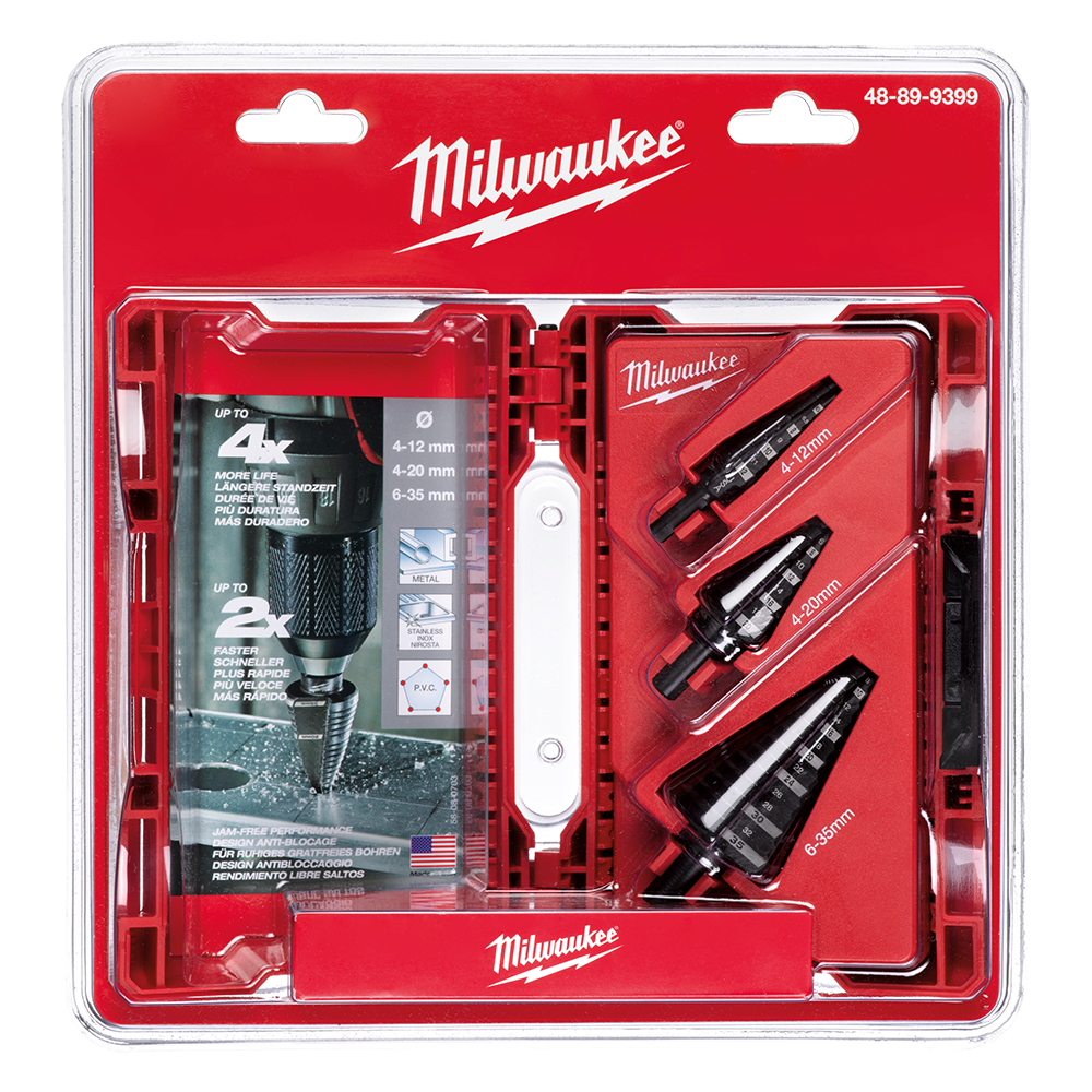Milwaukee 3 Pc Step Drill Set 48899399 
