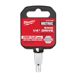 1/4" Drive 4mm Metric Standard 6-Point Socket