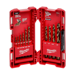 Red Helix Cobalt Imperial Drill Bit 15Pc Kit
