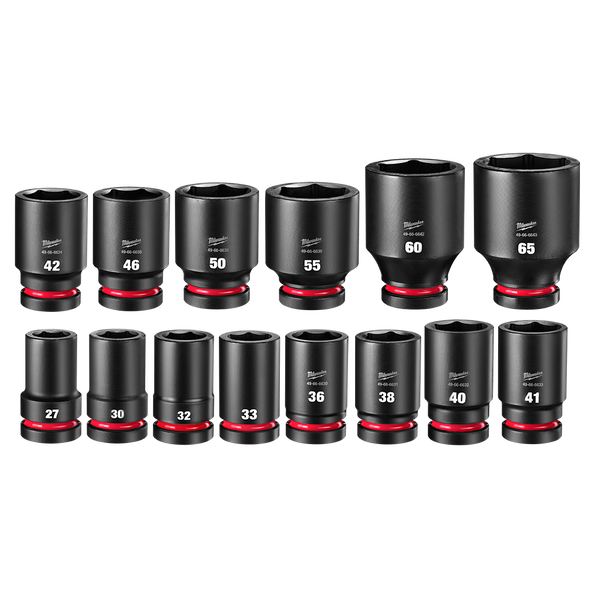 SHOCKWAVE™ 1" Drive Metric Deep Impact Socket 14PC Set, , hi-res