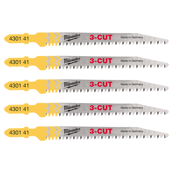 Jigsaw Blades Wood Fast And Clean Cut 91 x 2.5mm T234X 5 Pack, , hi-res