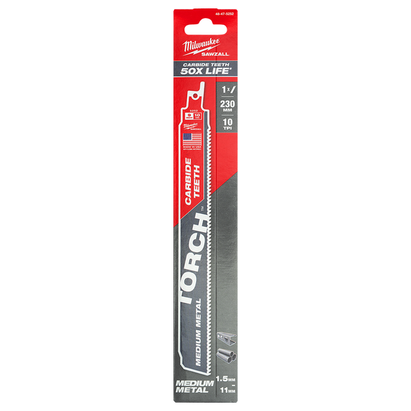 SAWZALL&trade; The TORCH&trade; with Carbide Teeth 230mm 9" 10TPI Blade 1 Pack, , hi-res