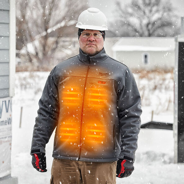 M12&trade; Heated Jacket Iron Grey, , hi-res