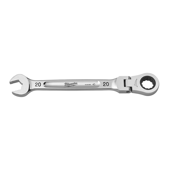 20mm Metric Flex Head Ratcheting Combination Wrench, , hi-res