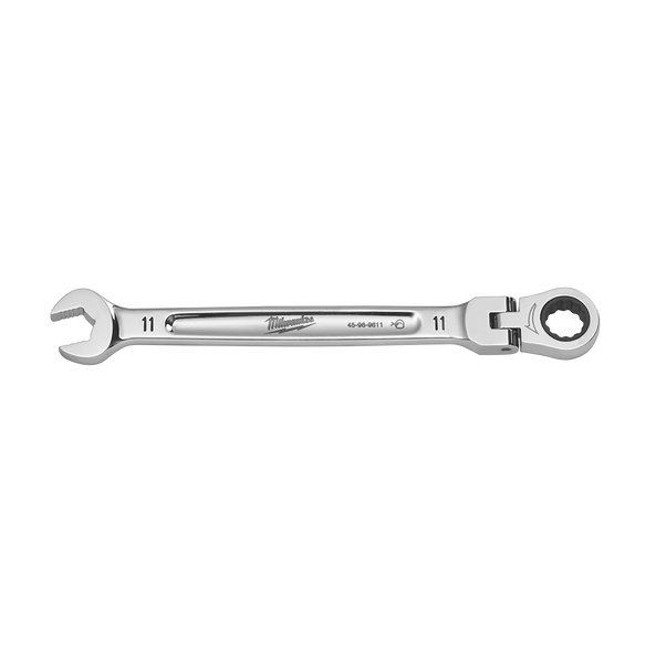 11mm Metric Flex Head Ratcheting Combination Wrench, , hi-res