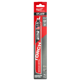 SAWZALL&trade; The TORCH&trade; with NITRUS CARBIDE&trade; Teeth 230mm 9" 10TPI Blade 3 Pack