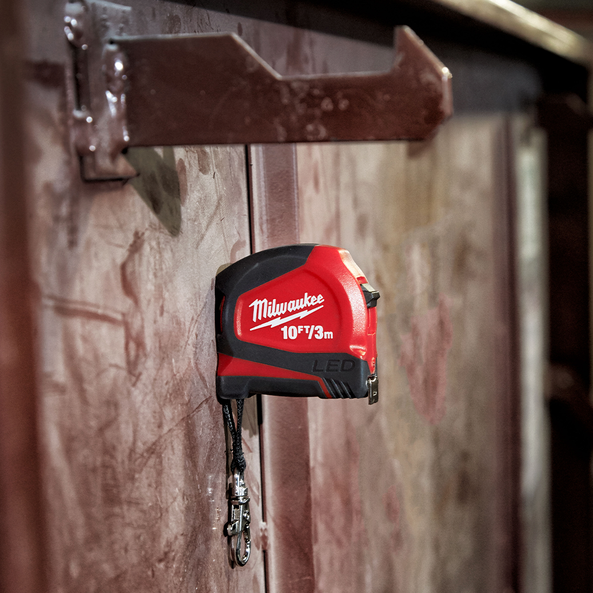 3m/ 10ft Keychain Tape with LED, , hi-res