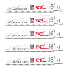SAWZALL&trade; The WRECKER&trade; Demolition 150mm 6" 7/11TPI Blade 5 Pack