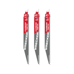 SAWZALL™ The WRECKER™ with Carbide Teeth Demolition 230mm 9" 6TPI Blade 3 Pack
