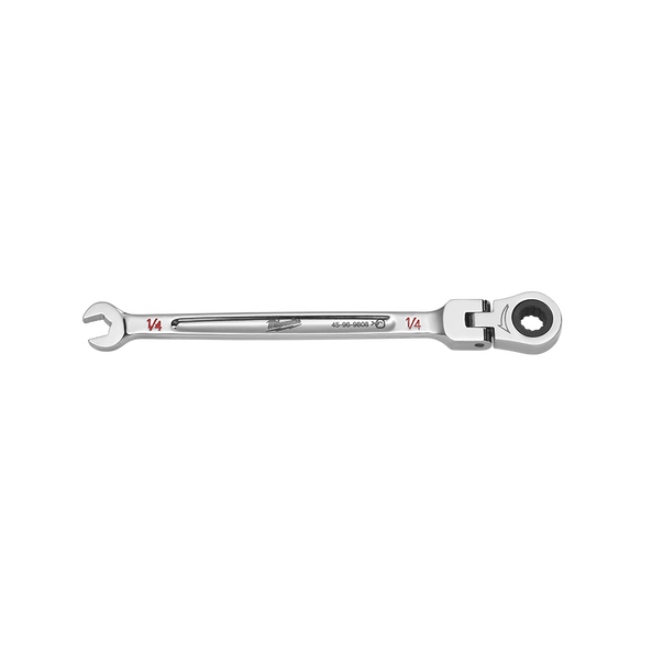 1/4''  SAE Flex Head Ratcheting Combination Wrench, , hi-res
