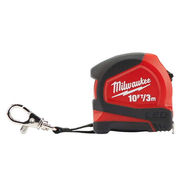 3m/ 10ft Keychain Tape with LED, , hi-res