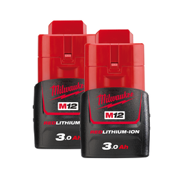 M12&trade; REDLITHIUM&trade; 3.0Ah Battery Twin Pack