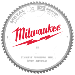 355mm (14") 72T Metal & Stainless Circular Saw Blade
