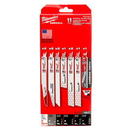 SAWZALL&trade; Blades 11-Piece Kit with a Carbide Tooth Blade