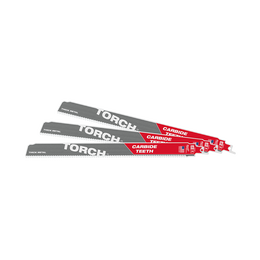 SAWZALL&trade; The TORCH&trade; with Carbide Teeth 300mm 12" 8TPI Blade 3 Pack