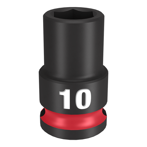 SHOCKWAVE&trade; 3/8" Drive 10mm Standard 6 Point Impact Socket, , hi-res