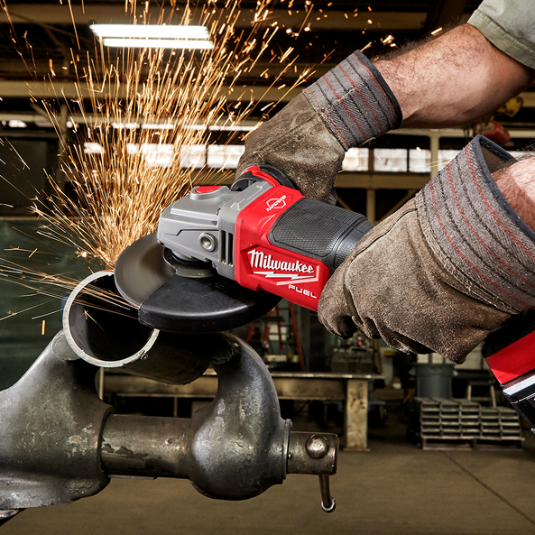 M18 FUEL™ 125mm (5") RAPID STOP™ Angle Grinder with Dead Man Paddle Switch