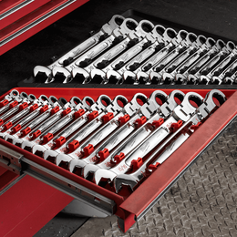 15pc Flex Head Ratcheting Combination Wrench Set – Metric