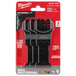 35mm (1 3/8") OPEN-LOK&trade; Titanium Enhanced Bi-Metal Multi-Material Blade 3Pk