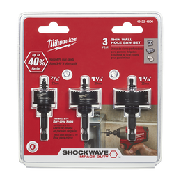 Thin Wall Hole Saw 3 PC Set