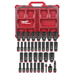 36PC SHOCKWAVE&trade; Impact Duty Socket 3/8&rdquo; Drive Set with PACKOUT&trade;
