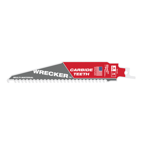 SAWZALL™ The WRECKER™ with Carbide Teeth Demolition 150mm 6" 6TPI Blade 1 Pack, , hi-res