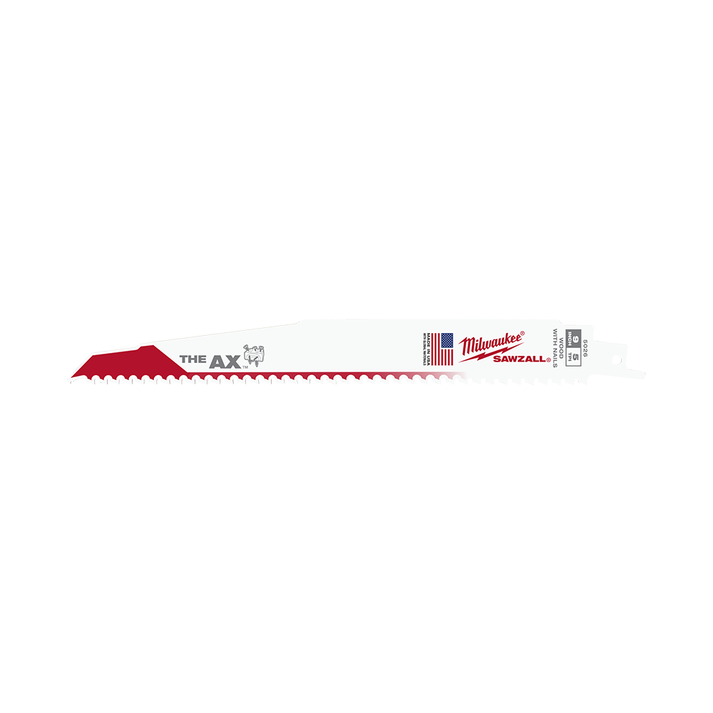 thumbnail image 2 of Milwaukee 48-00-5026 - Sawzall® The Ax Nail Embedded Wood Blade - 9 2 of 10