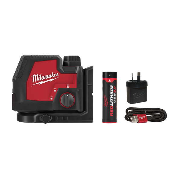 REDLITHIUM&trade; USB Rechargeable Cross + 2 Plumb Laser Kit, , hi-res