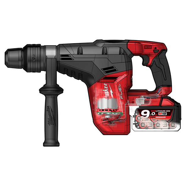 Milwaukee M18 FUEL™ 40MM SDS Max Rotary Hammer Kit M18CHM902C Milwaukee Tool Australia