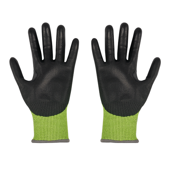 Hi-Vis Cut 4(D) PU Dipped Gloves, , hi-res