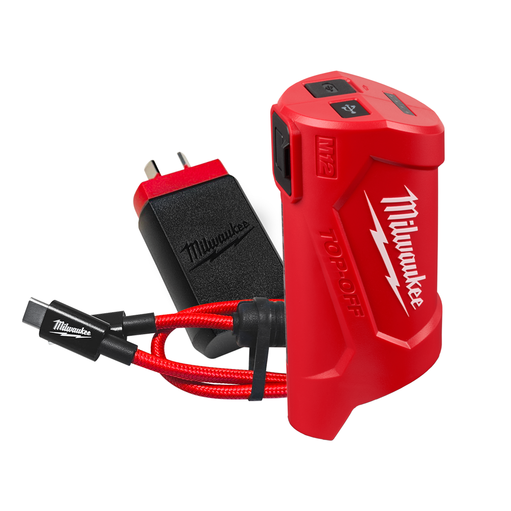 Milwaukee M12 USB Power Source Charger with 2.0 Battery Included : Laimiao Upgrade 12V USB Power Source Charger for